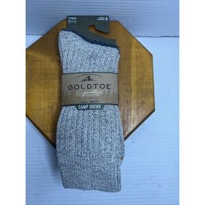 Gold Toe Signature Collection Casual‎ Comfort Camp Socks 2 pair size 6-12.5